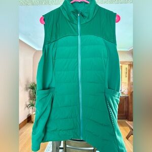 Lululemon Down For It All Vest Everglade Green Size 14